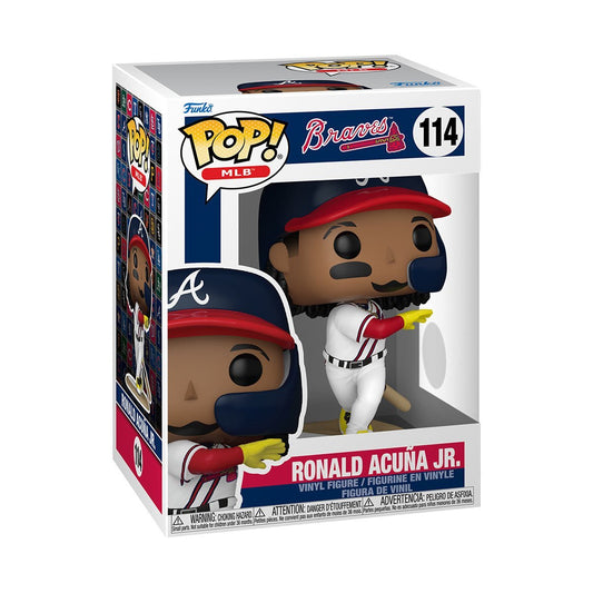 Funko Pop! MLB Baseball Braves Ronald Acuña Jr. 114 + Pop Protector