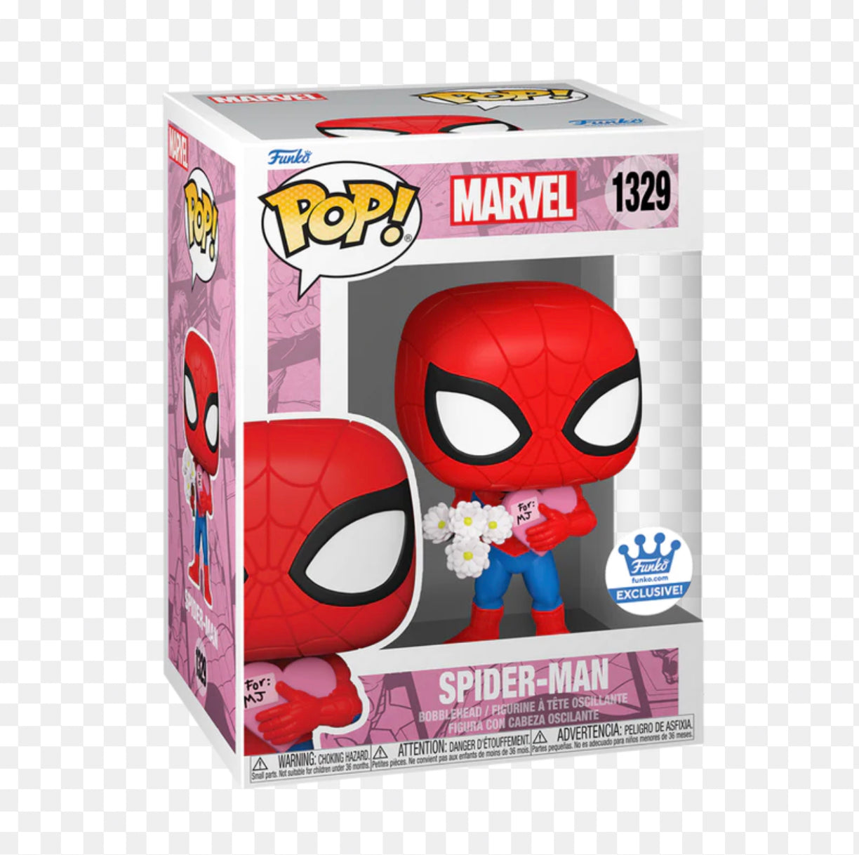 Funko Pop! Marvel Spider-Man 1329 Funko Shop Exclusive + Free Protector