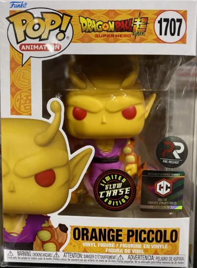 Funko Pop! Dragon Ball Super - Super Hero : Orange Piccolo Pre-Release GLOW CHASE Chalice Collectibles Exclusive Figure + Pop Protector