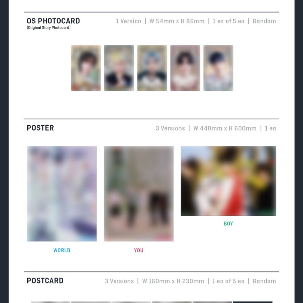 K-pop Tomorrow X Together (TXT) Chaos Chapter : Freeze Album - World Ver. (Blue +)