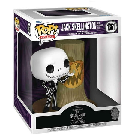 Funko Pop! Disney Tim Burton’s The Nightmare Before Christmas - Jack Skellington with Halloween Door 1361 Deluxe 6-Inch Figure