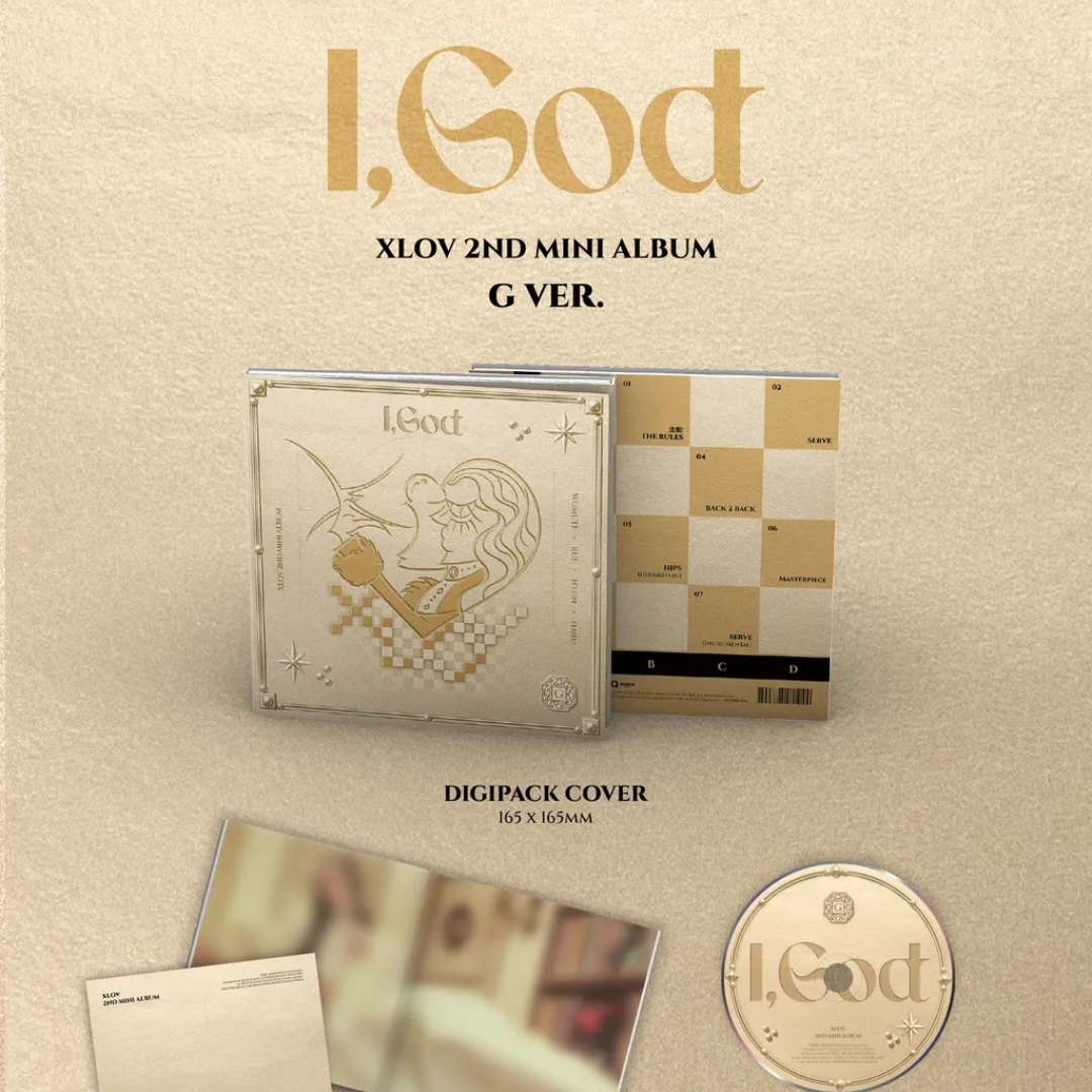 (PRE-ORDER) K-POP XLOV - 2ND MINI ALBUM [I,GOD] (4 VERSIONS) RANDOM