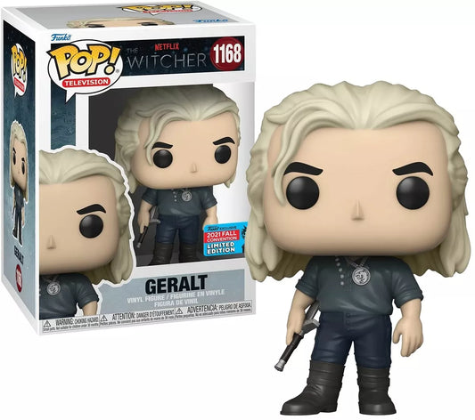 Funko Pop! Netflix The Witcher - Geralt 1168 Funko 2021 Fall Convention Exclusive + Free Protector