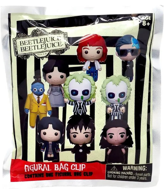 Beetlejuice Mystery 3D Foam Figural Bag Clip (One Variation Chosen at Random)