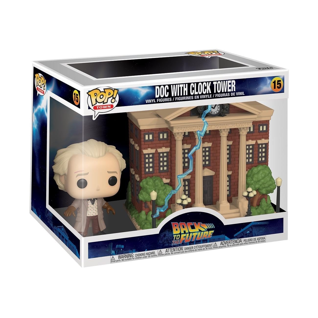 Funko Pop! Town : Back to the Future - Doc with Clock Tower 15