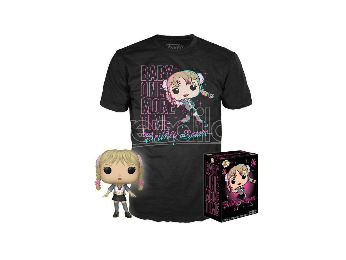 Funko Rocks! Britney Spears Vinyl Figure Funko Pop and T-Shirt Size Medium Box