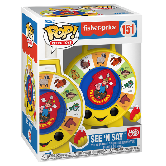 Funko Pop! Fisher-Price : See ‘N Say 151 Figure + Pop Protector