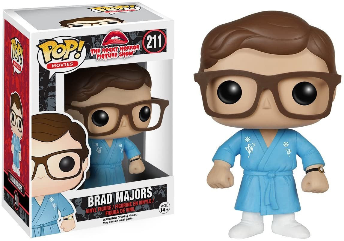 Funko Pop! The Rocky Horror Picture Show - Brad Majors 211 Figure + Pop Protector (VAULTED) (Box Wear)