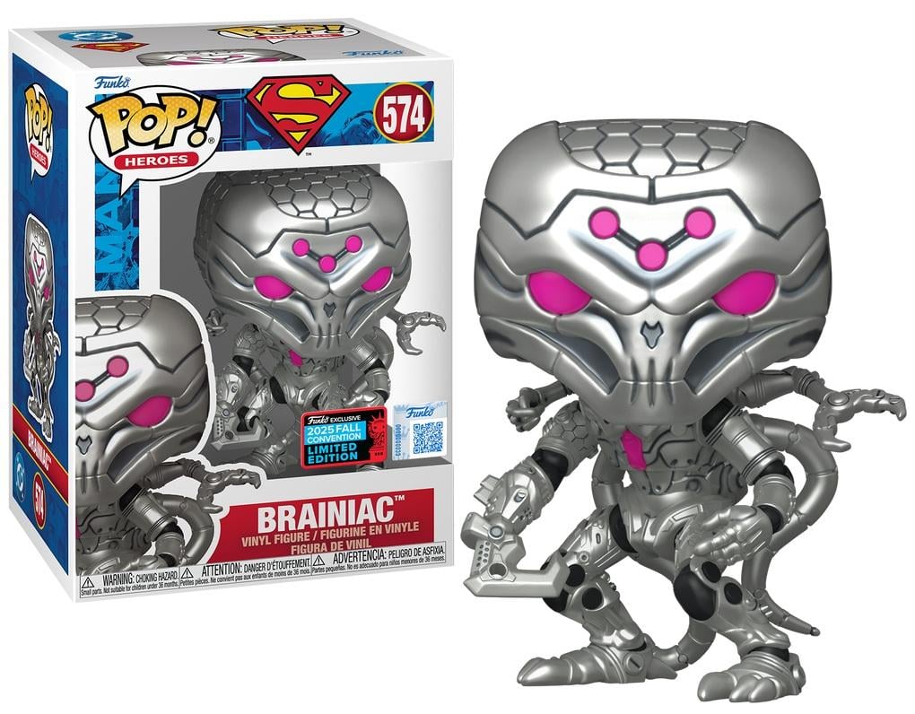Funko Pop! DC Superman - Brainiac 574 Funko 2025 Fall Convention Exclusive Figure + Pop Protector