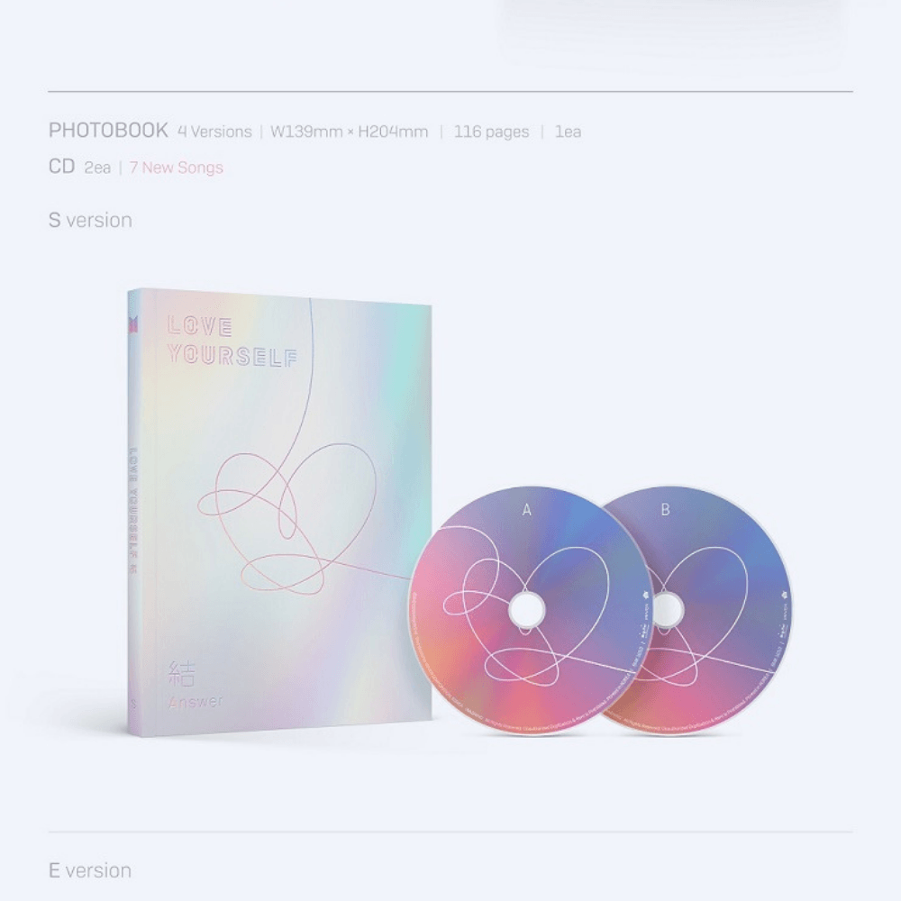 K-POP BTS - LOVE YOURSELF 結 'ANSWER' (2CD) ALBUM S VER.