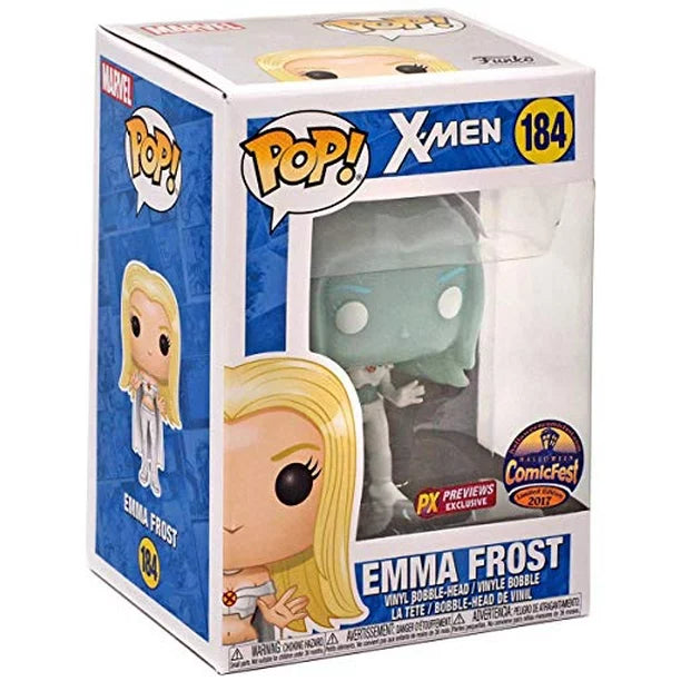 Funko Pop! X-Men 184 - Emma Frost PX COMIC FEST 2017 + PROTECTOR! (VAULTED)