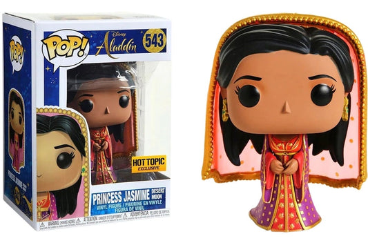 Funko Pop! Disney Aladdin Princess Jasmine Desert Moon 543 + Free Protector