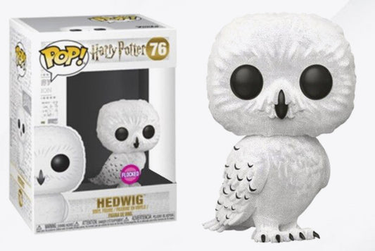 Funko Pop! Harry Potter - Hedwig 76 Flocked Exclusive Figure + Pop Protector