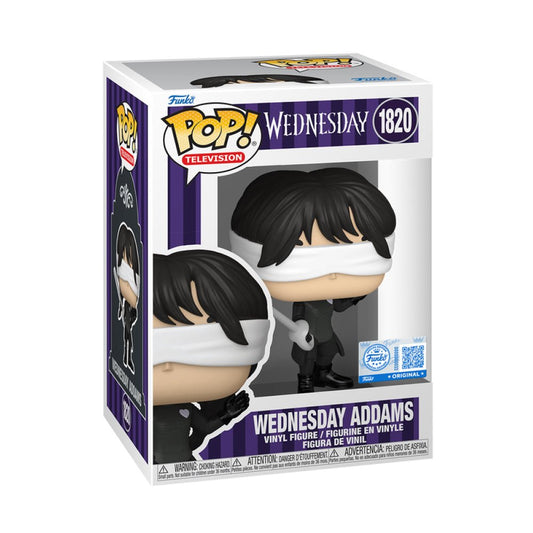 Funko Pop! Wednesday Addams Blindfolded 1820 Funko Special Edition Figure + Pop Protector