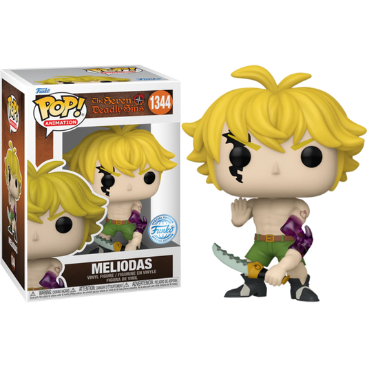 Funko Pop! The Seven Deadly Sins Meliodas 1344 Funko Special Edition + Free Protector