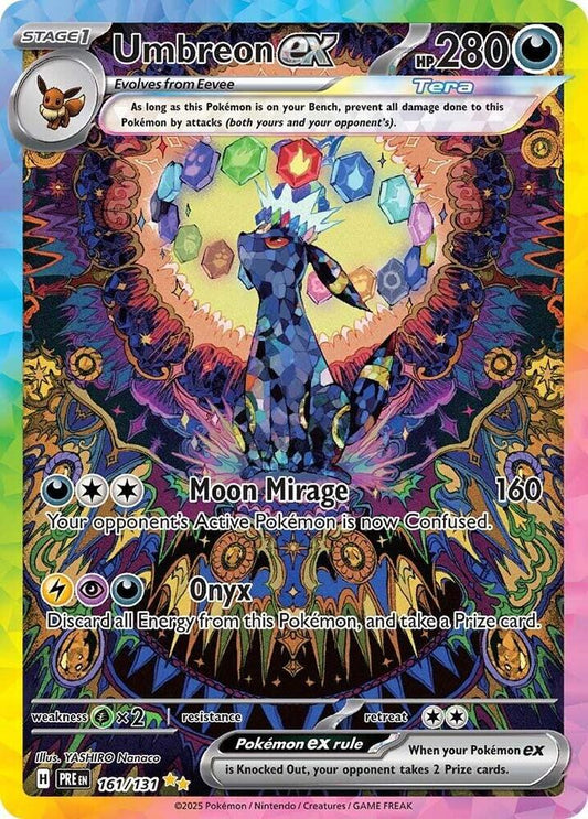 Pokemon TCG! Umbreon ex - 161/131 - SV: Prismatic Evolutions (PRE)