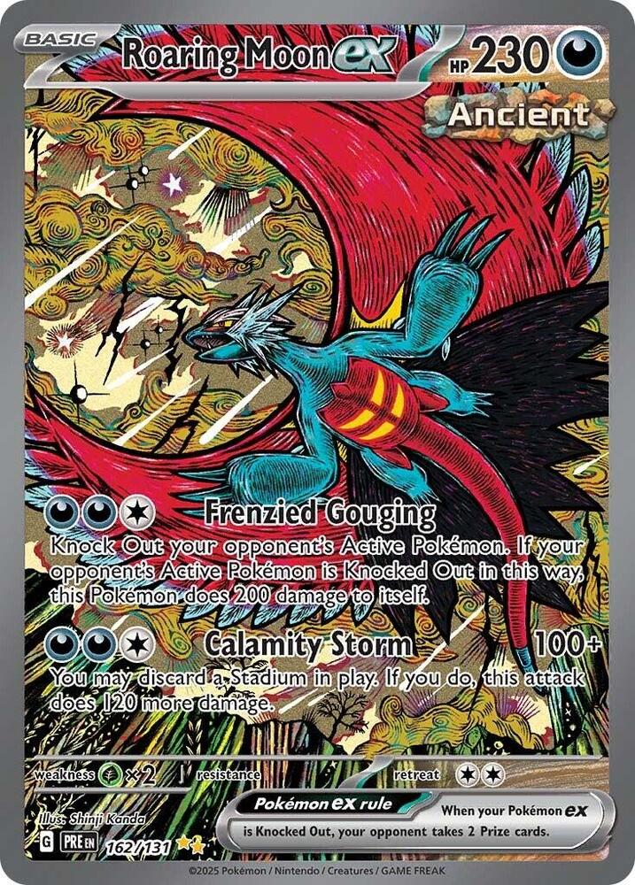 Pokemon TCG! Roaring Moon ex - SV: Prismatic Evolutions (PRE)