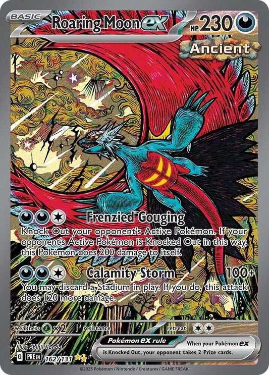 Pokemon TCG! Roaring Moon ex - SV: Prismatic Evolutions (PRE)