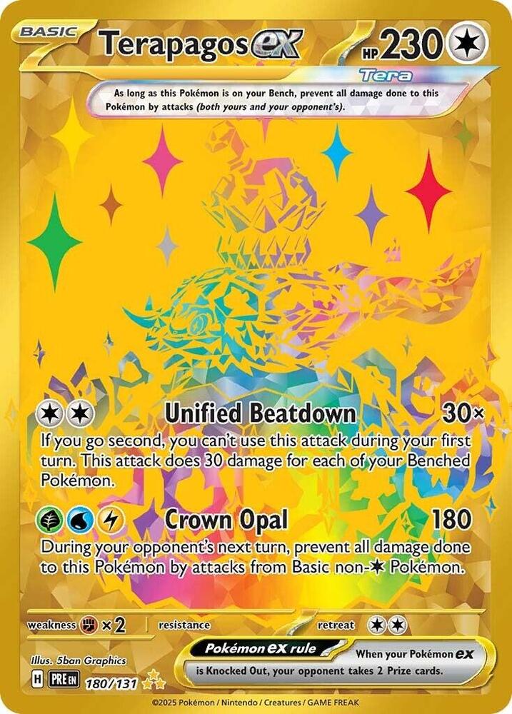 Pokemon TCG! Terapagos ex - 180/131 - SV: Prismatic Evolutions (PRE)
