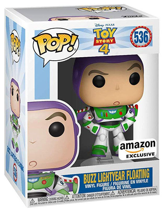 Funko Pop! Disney Toy Story 4 Buzz Lightyear Floating 536 Amazon Exclusive + Free Protector