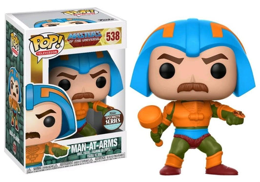 Funko POP! Television: Masters of The Universe #538 - MAN AT ARMS Specialty Series + PROTECTOR!
