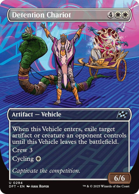 MTG! Detention Chariot (Borderless) - Aetherdrift (DFT)