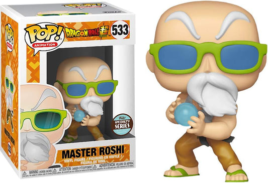 Funko Master Roshi (Specialty Series): Dragonball Super x POP! Animation Vinyl & 1 PoP  Protector Bundle 533