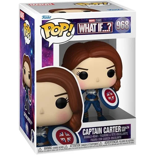 Funko Pop! Marvel Studios - What If…? Captain Carter Stealth Suit 968 + Free Protector