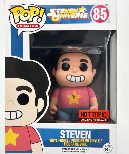 Funko Pop! Steven Universe - Steven 85 Pre-Release Hot Topic Exclusive Figure + Pop Protector