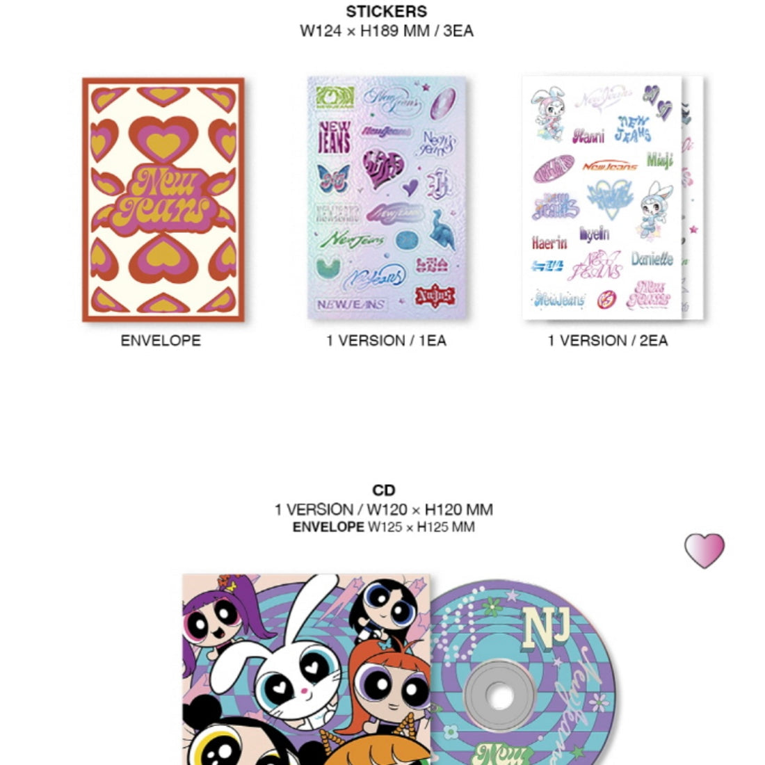 K-pop NewJeans - 2nd Ep ‘Get Up’ (The Powerpuff Girls X NJ Box B Ver.)