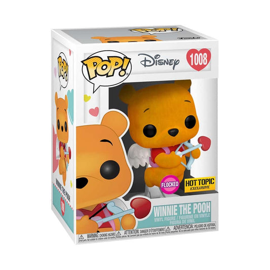Funko Pop’ Disney Winnie the Pooh 1008 Flocked Hot Topic Exclusive + Free Protector