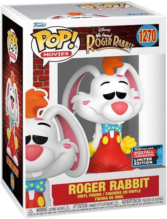 Disney Funko Pop! Who Framed Roger Rabbit: Roger Rabbit #1270 2022 Fall Convention Exclusive Limited Edition + PoP Protector