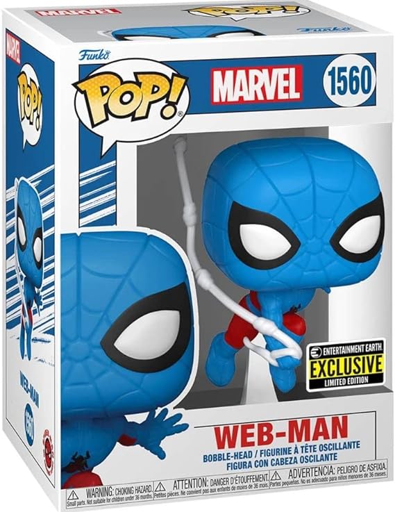 Funko POP! Marvel 1560 - Web Man EE Exclusive + FREE PROTECTOR!