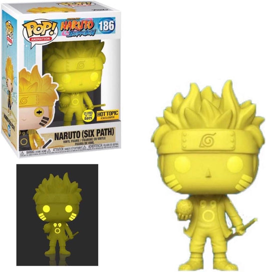 Funko POP! Animation: Naruto Six Path HOT TOPIC Exclsuive GITD + PROTECTOR!