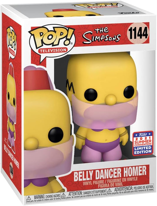 Funko POP! Television: The Simpsons - Belly Dancer Homer - 2021 Summer convention + PROTECTOR!
