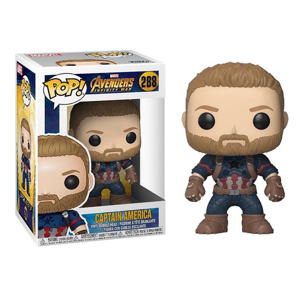 Funko POP! Marvel: Avengers Infinity War #288 - Captain America + PROTECTOR!