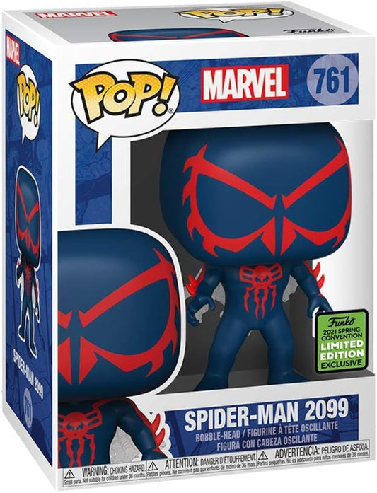 Funko Pop! Marvel Spider-Man 2099 761 Funko 2021 Spring Convention Exclusive + POP PROTECTOR