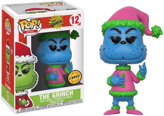 12 How the Grinch Stole Christmas! Santa Grinch Chase Ver. Pop! Books Vinyl Figure + Protector