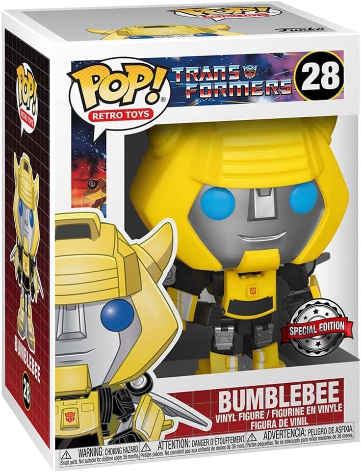 Funko Pop! Retro Toys Transformers Bumblebee 28 Special Edition + Free Protector