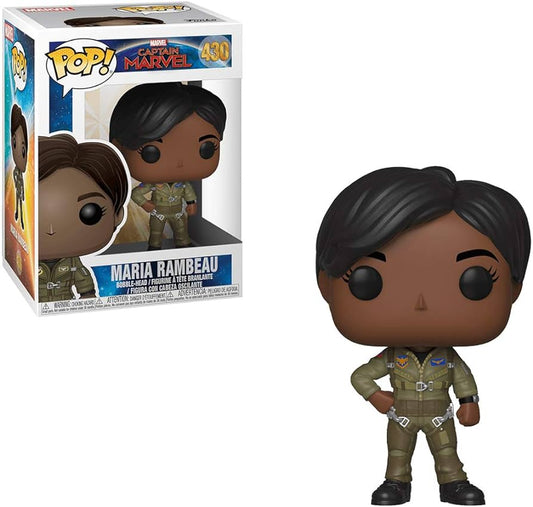 Funko POP! Marvel: Captain Marvel #430 - Maria Rambeau (VAULTED) + PROTECTOR!