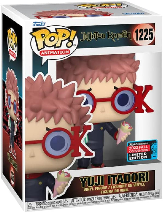 Funko POP! Animation: Jujutsu Kaisen -  Yuji Itadori (Tourist) #1225 ROOK 2022 FALL CONVENTION! (box damage)