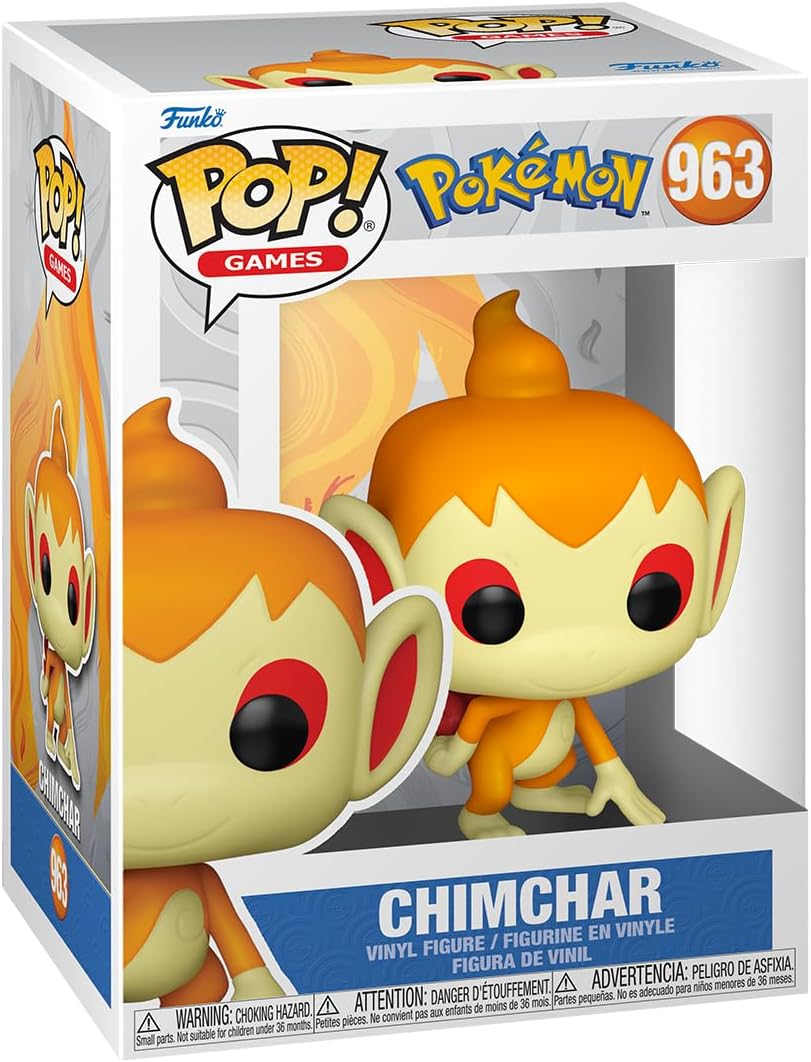 Pokemon Chimchar Funko Pop! Vinyl Figure #963 + PoP Protector