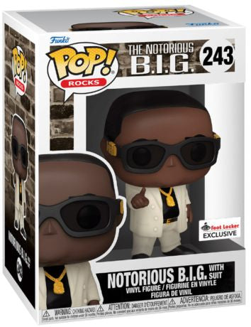 Funko Pop! The Notorious B.I.G with Suit 243 Foot Locker Exclusive + Free Protector