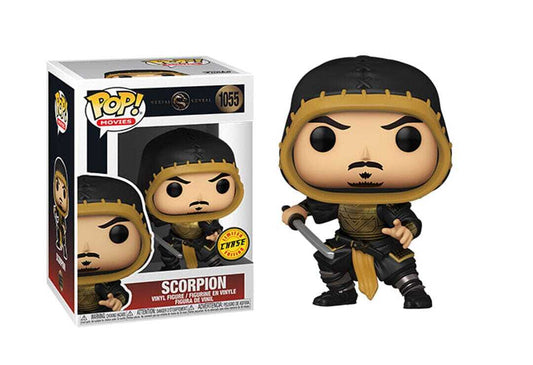 Funko Pop! Mortal Kombat Scorpion 1055 CHASE + Pop Protector