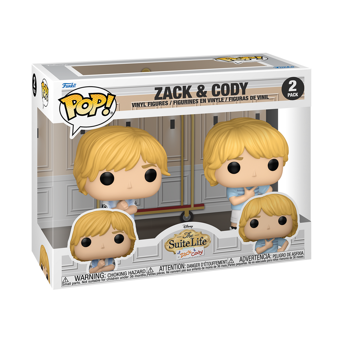 Funko Pop! Disney The Suite Life of Zack & Cody 2 Pack Figure Set