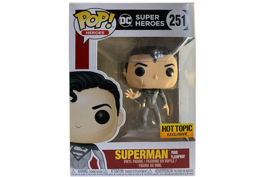 Funko Pop! DC Super Heroes - Superman from Flashpoint 251 Hot Topic Exclusive + Free Protector