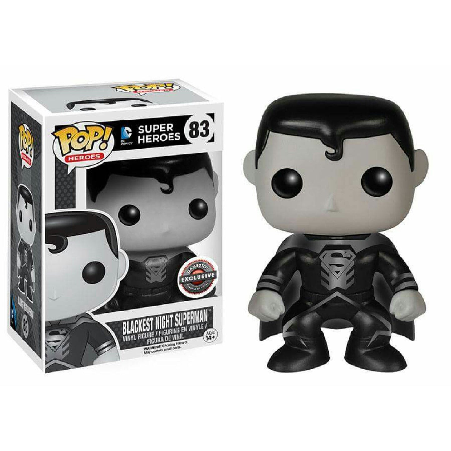 Funko POP! DC HEROES: Blackest Knight Superman Gamestop Exclusive + PRTOECTOR!