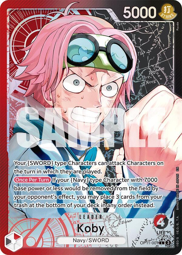 One Piece TCG! Koby (001) (Alternate Art) - A Fist of Divine Speed (OP11)