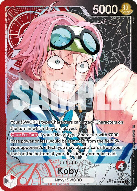 One Piece TCG! Koby (001) (Alternate Art) - A Fist of Divine Speed (OP11)