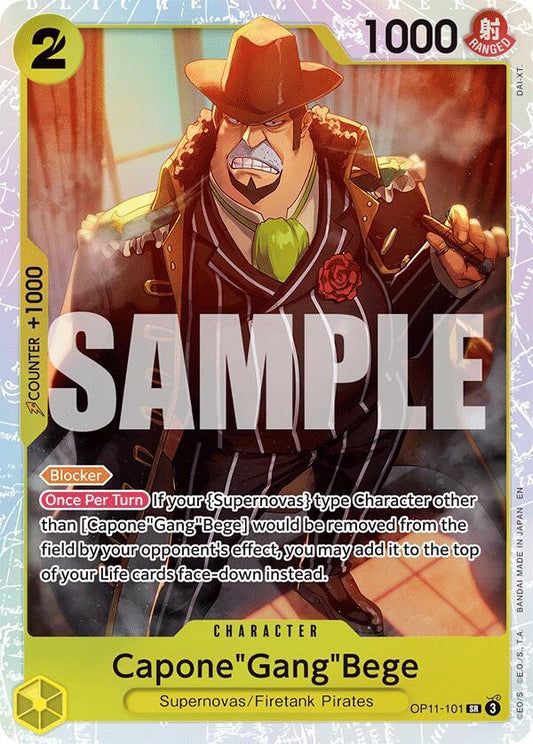 One Piece TCG! Capone"Gang"Bege (101) - A Fist of Divine Speed (OP11-101)